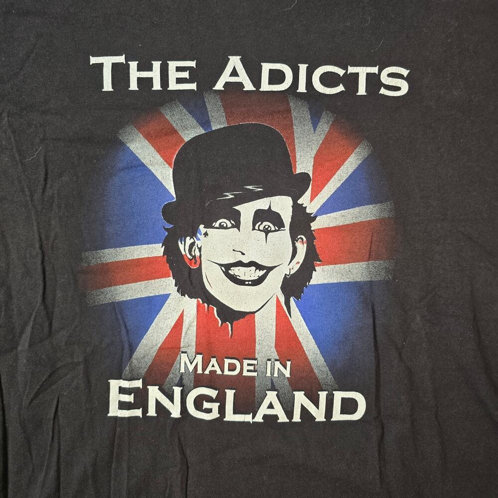VTG the ADICTS Made In England World Tour 2003 Shirt Punk  XL - Picture 2 of 6